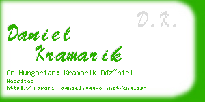 daniel kramarik business card